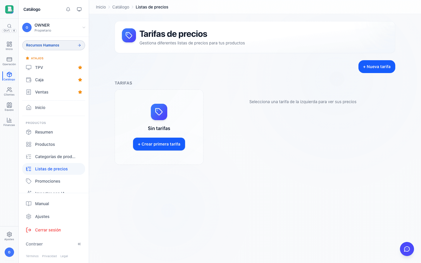 Listas de precios